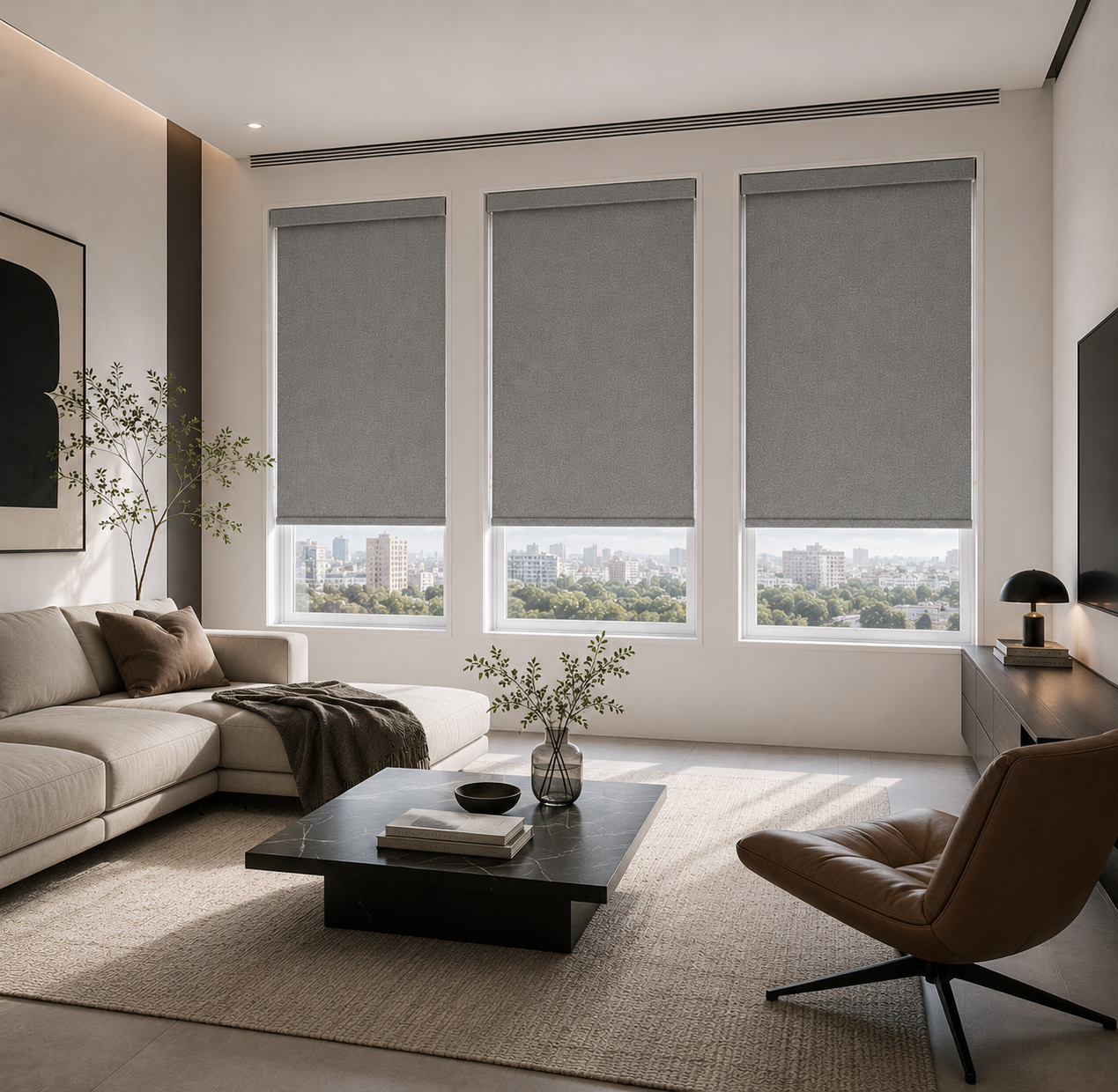 No-Drilling Cordless Roller Blind